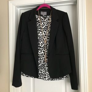 🆕 Black ponte knit blazer, XL